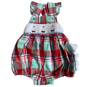 Classic Whimsy‎ Smocked Sailboat Bubble size 9 mo